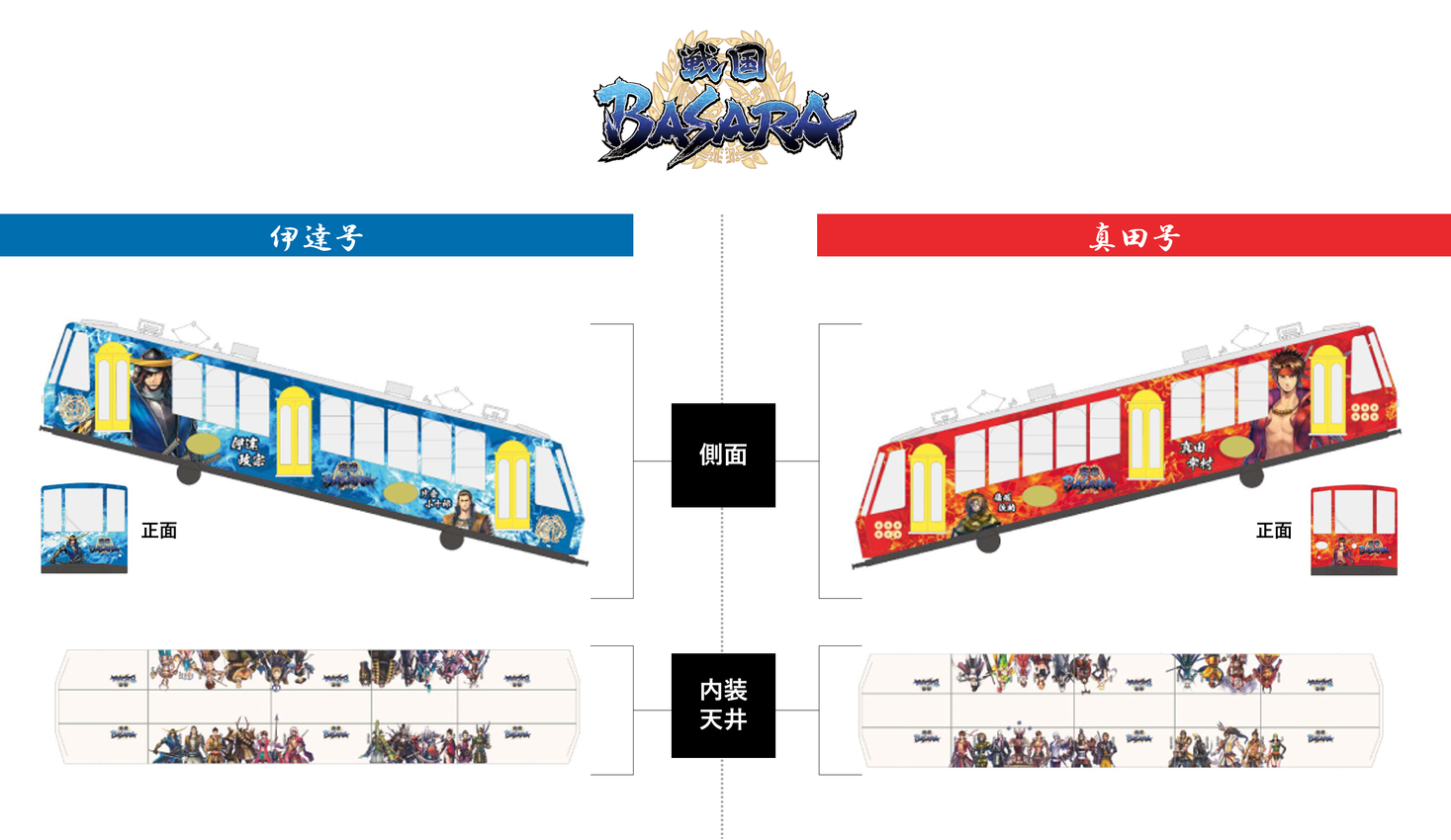 戦国basara ラッピング列車を坂本ケーブルで4月3日 土 より運行します 比叡山鉄道株式会社のプレスリリース