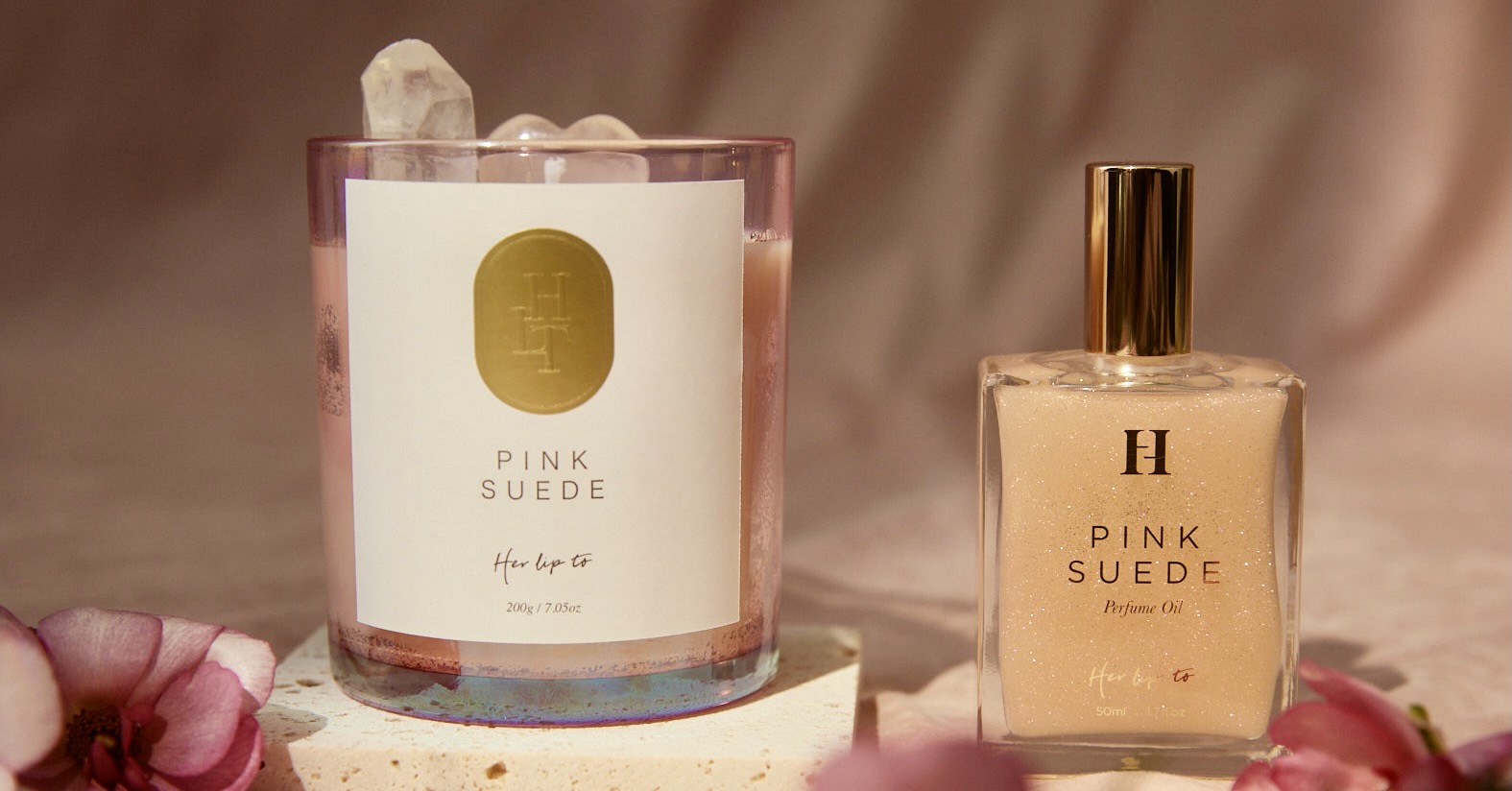 【her lip to】Perfume Oil - PINK SUEDE -