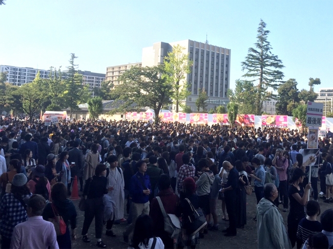2016年10月開催、餃子フェス（東京・中野四季の森公園）の様子