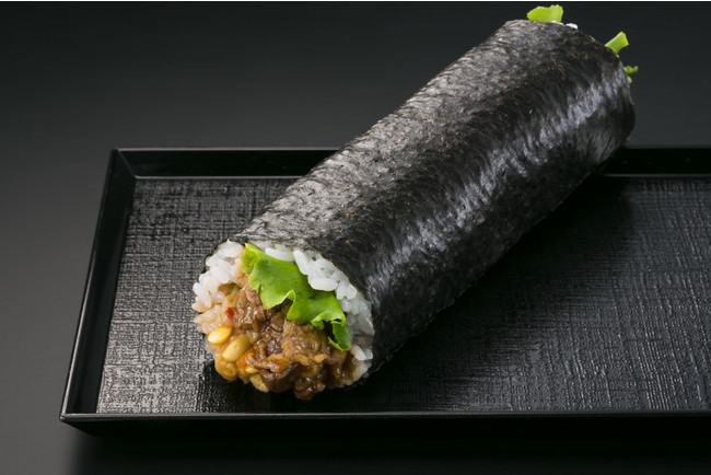 「牛カルビ焼肉ビビンバ巻き」ご予約販売特別本体価格540円(ハーフ280円) 「牛カルビ焼肉ビビンバ巻き」ご予約販売特別本体価格540円(ハーフ280円)