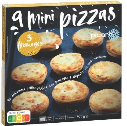 ３種類のチーズのミニピッツァ