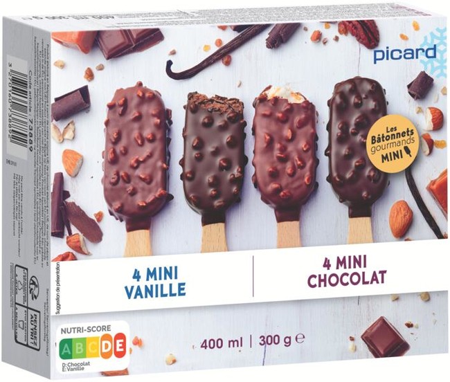 2種類のミニアイス（バニラ＆チョコ）