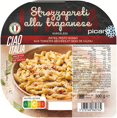 トラパネーゼソースのショートパスタ トラパネーゼソースのショートパスタ