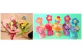 卒業や送別を華やかに彩る生花ブーケをさらに豪華に!メッセージ入りバルーンやふわふわピック、韓国風ラッピングでお祝いの気持ちを伝えるお手伝い。“スマイルブーケ”や “サンクスフワラー”なども新登場。