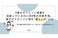【夏のダイエット調査】頑張ってるのに約4割が体調不良。夏のダイエットに潜む“落とし穴”とは