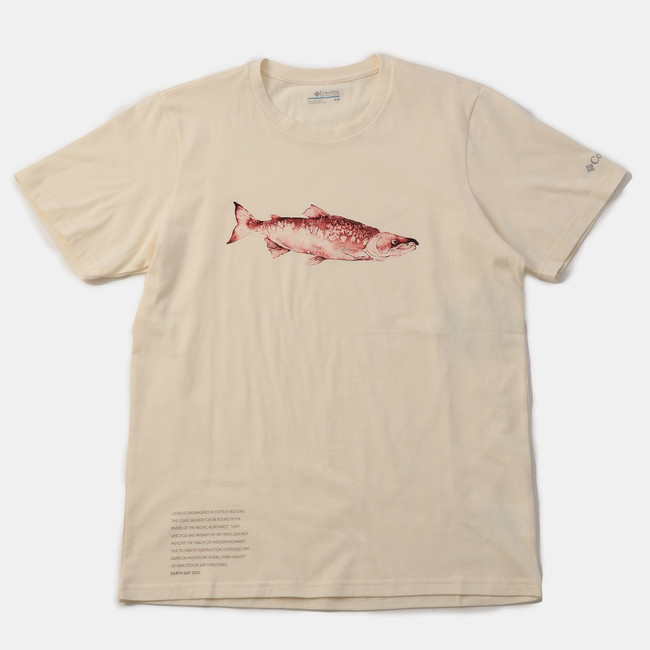 100(Natural White Salmon Graphic)