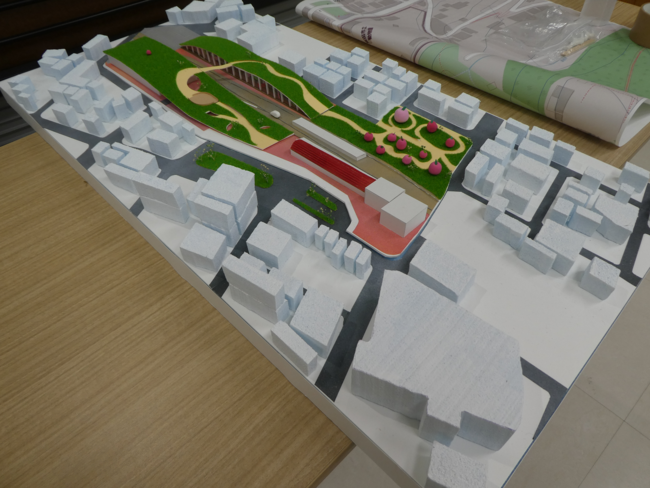 JR飯田駅前拠点施設の提案模型