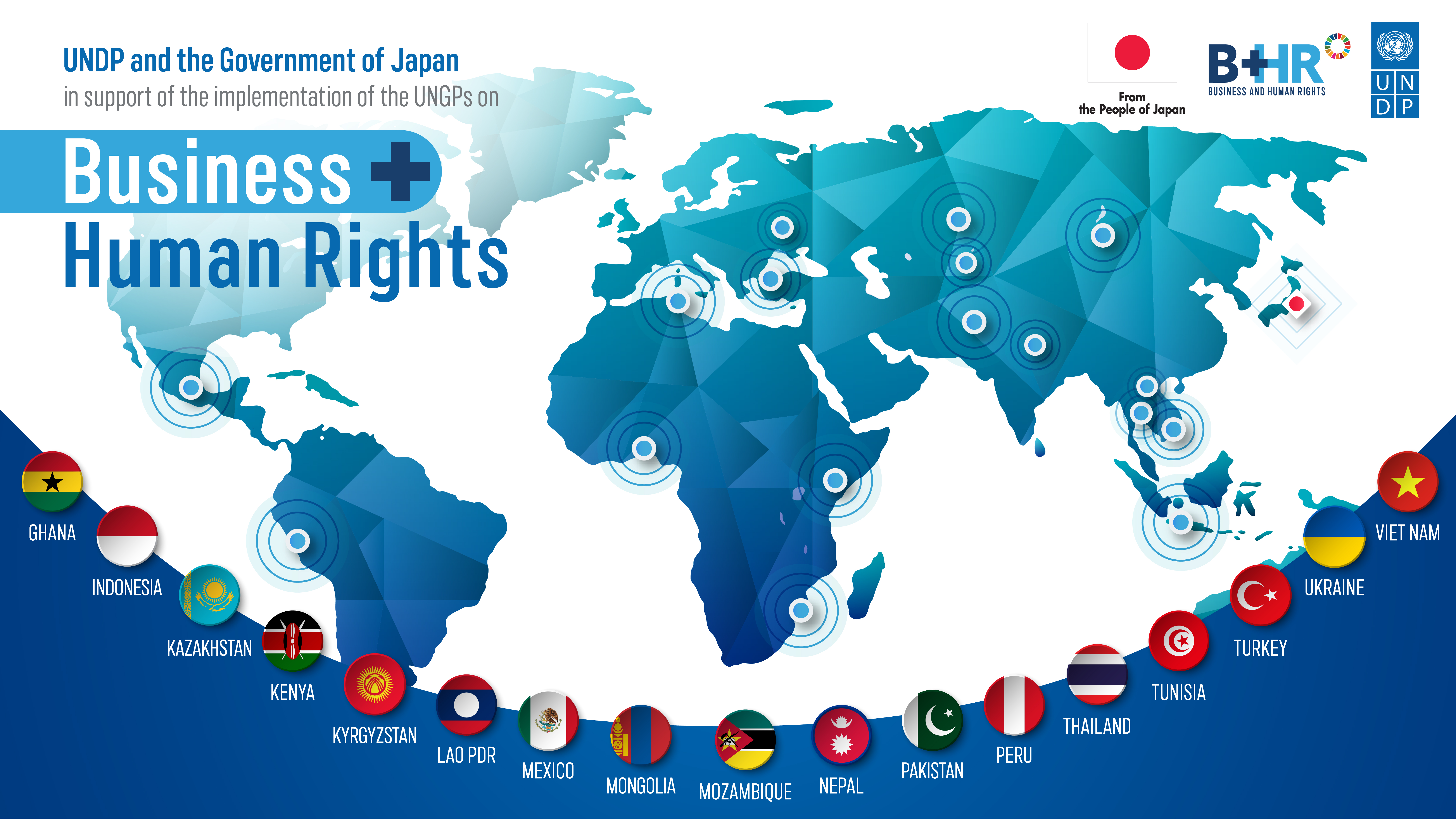UNDP、日本の支援を受け、17か国で人権基準を強化し、 責任ある