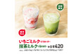春らしい華やかな彩りの限定ドリンクが新登場！「いちごミルク ～ とちあいか ～」「抹茶ミルク ～ 出雲（いずも）の抹茶 ～」