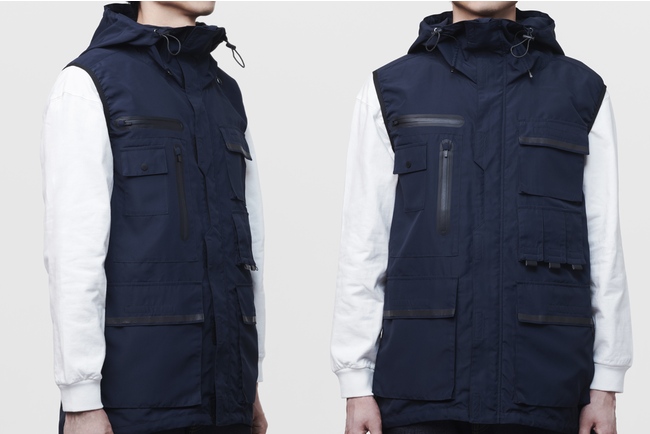 K1200「KANSAI UNIFORM × 空調風神服®︎」フード付きベスト