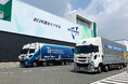 アース製薬「MONDAMIN」を鈴与のトラックとT2の自動運転トラックで中継輸送