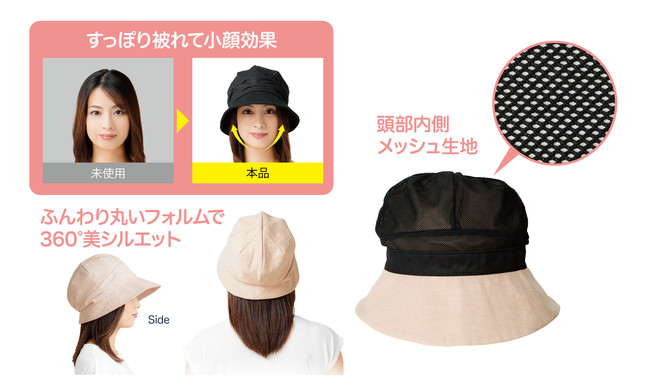 UVカット率99％！内側メッシュとクールマックス(R)でひんやり快適なUV帽子を3種類同時発売！｜株式会社ニーズのプレスリリース