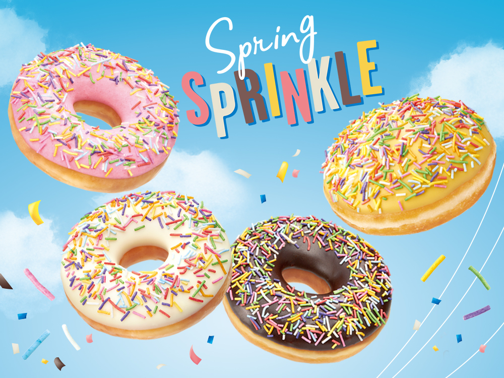春の到来をお祝いするハッピーカラーのドーナツが登場 Spring Sprinkle 22年4月13日 水 より期間限定販売 クリスピー クリーム ドーナツ ジャパン株式会社のプレスリリース