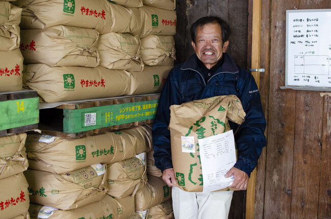 アイガモロボ米で良質を証明する一等米の評価獲得