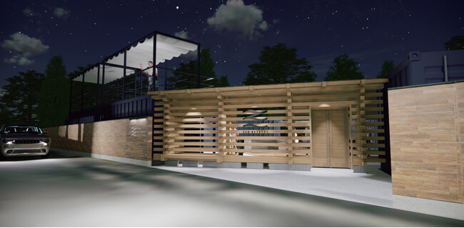 敷地外から見た壁 敷地外から見た壁