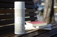 岐阜市・ぎふメディアコスモスに市の花・サルビアと木製格子屋根をモチーフにしたオリジナル花柄を提供。