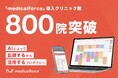 「medicalforce」導入クリニック数が800院を突破