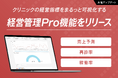 クリニック向けオールインワンSaaS「medicalforce」、あらゆる経営指標を自由自在に可視化できる「経営管理Pro」機能をリリース