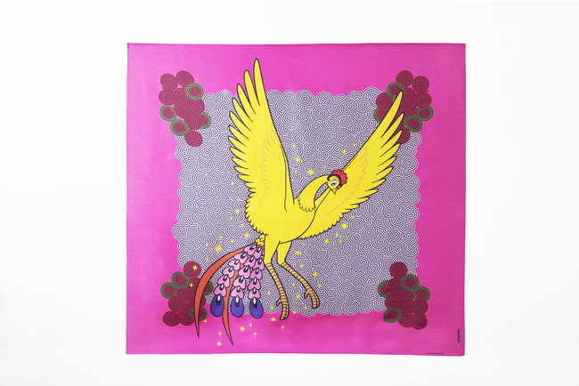 シルクスカーフ「火の鳥」42,000円(税抜)