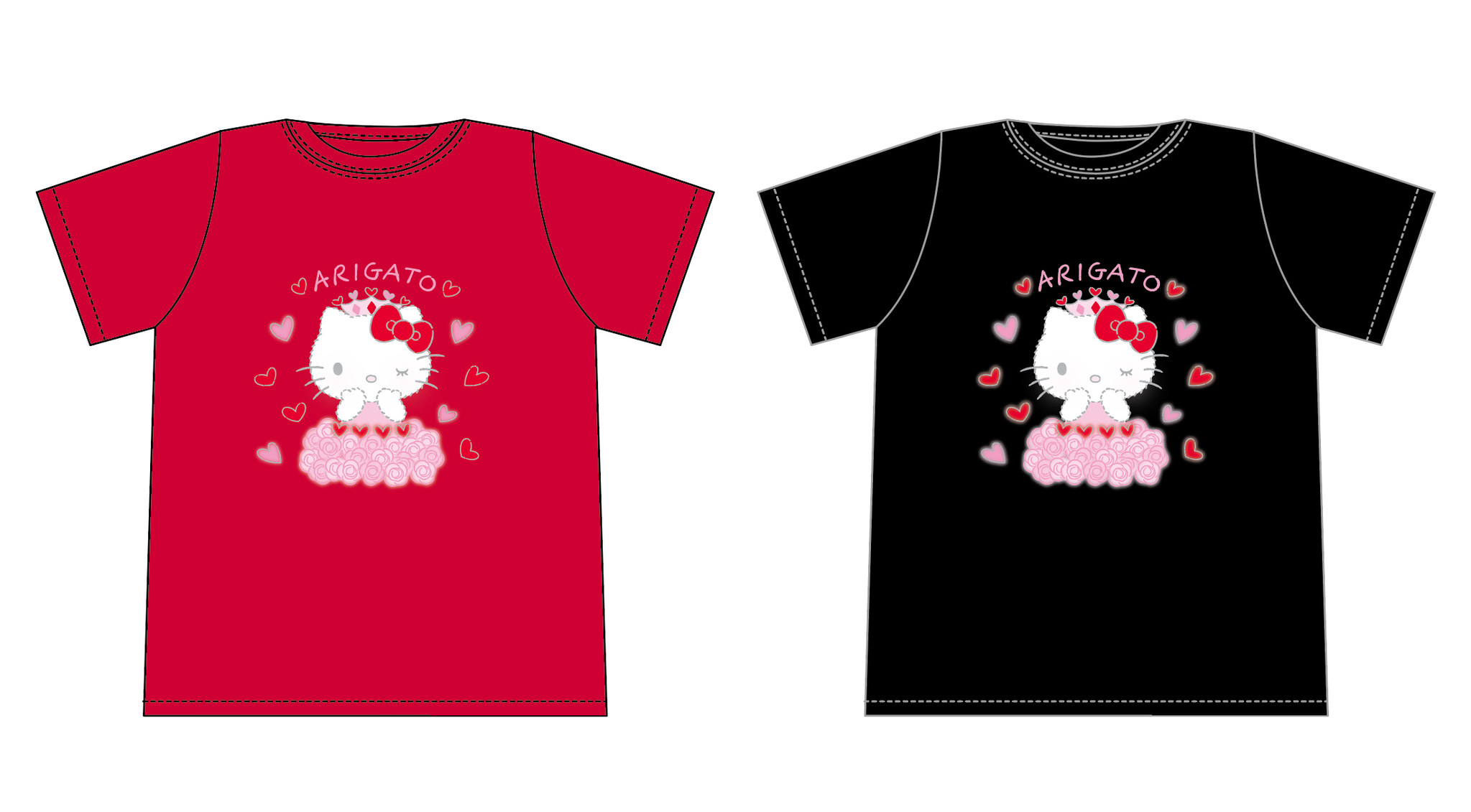 11月1日はハローキティの誕生日 45年分の Arigato を込めて サンリオピューロランドでオリジナルtシャツ 先着1 000名にプレゼント 株式会社サンリオエンターテイメントのプレスリリース