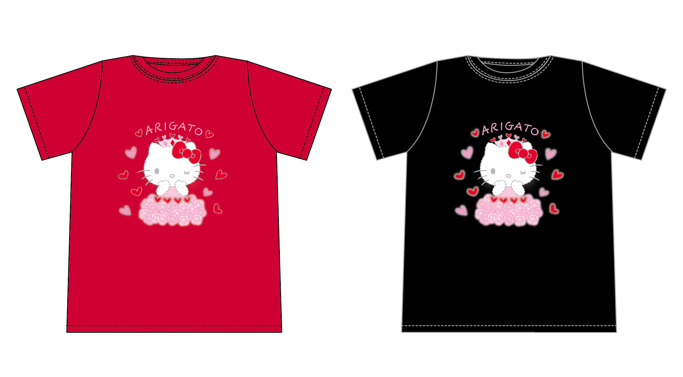 11月1日はハローキティの誕生日 45年分の Arigato を込めて サンリオピューロランドでオリジナルtシャツ 先着1 000名にプレゼント 株式会社サンリオエンターテイメントのプレスリリース