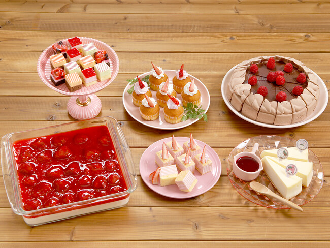 ▲Sweets Puroland~フレフレ★ピューロ学園~期間中限定のビュッフェメニュー ▲Sweets Puroland~フレフレ★ピューロ学園~期間中限定のビュッフェメニュー