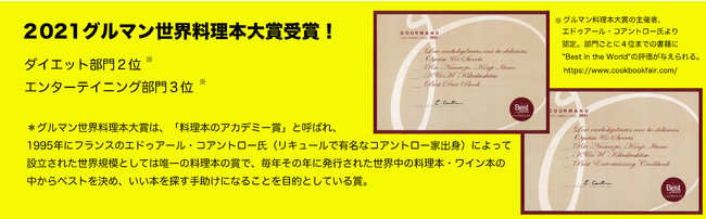 『低糖質だからおいしい！「おやつ＆スイーツ」』　2021グルマン世界料理本大賞入賞！