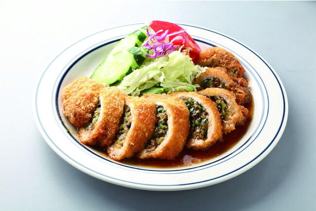 やたらをお肉で包みカツにした「やたらのカツCut」 やたらをお肉で包みカツにした「やたらのカツCut」