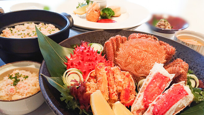 オーセントホテル小樽・夕食「カニ３種食べ比べ特別感謝ディナー」（イメージ）