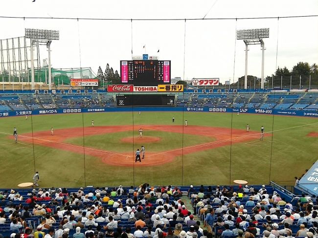 決勝中継は神宮球場から放送