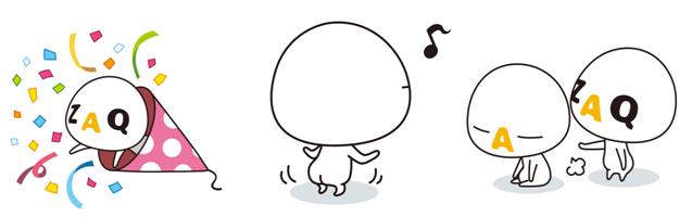 皆さんの声にお応えし 大人気スタンプ第2弾配信決定 後姿など 激レアな ざっくぅ が全16種類登場 J Comのプレスリリース