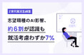 志望職種のAI影響、約6割が認識も就活考慮わずか7%【Z世代就活生300名調査】