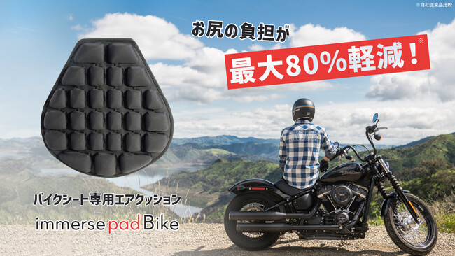 プロジェクト開始】人間工学に基づいたバイク専用エアパッド immerse