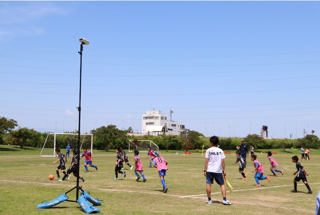試合形式練習を撮影するAIカメラ 試合形式練習を撮影するAIカメラ