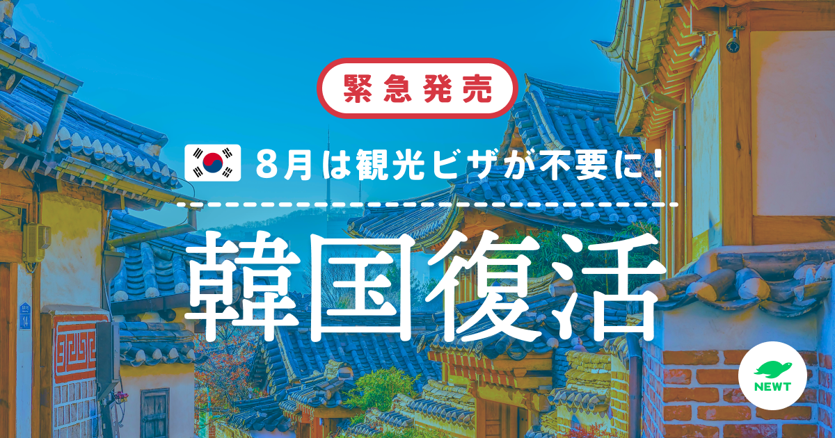 韓国復活 ビザなし渡航緊急解禁 すぐに行ける韓国 8月 9月限定ツアー 株式会社令和トラベルのプレスリリース
