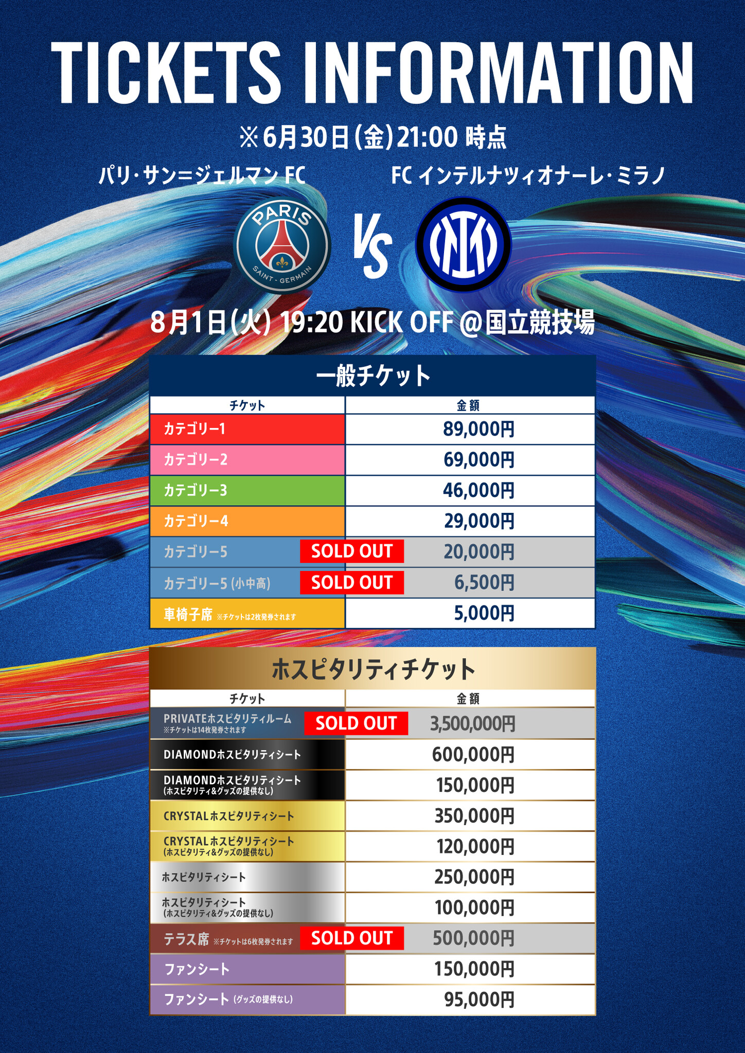 ジャパンツアー パリ・サンジェルマン vs インテル - 記念グッズ