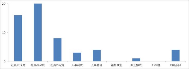 ●人事関連で強化すべきポイント（複数回答式）