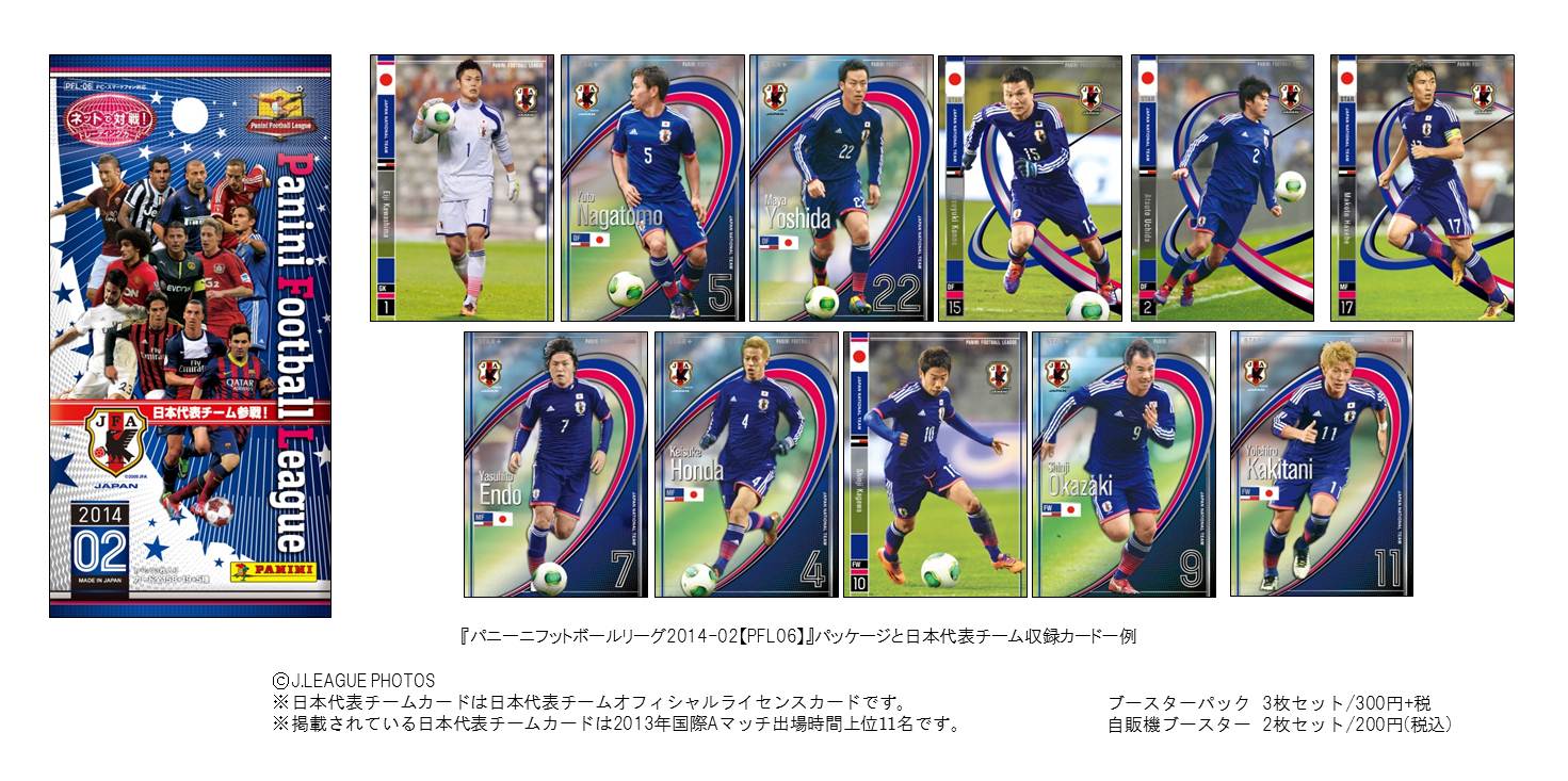 Webで戦うワールドサッカーゲーム パニーニフットボールリーグ 14 02 Pfl06 に 日本代表チーム参戦 株式会社バンダイのプレスリリース