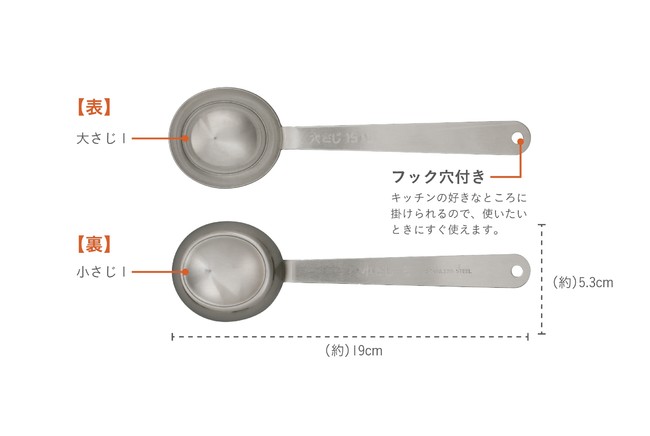 ひっくり返して大さじ小さじをすぐチェンジ！１つで量れる計量スプーンパスタも量れる計量スプーンが登場｜株式会社シービージャパンのプレスリリース