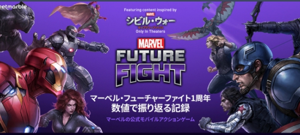 ネットマーブル マーベル フューチャーファイト Marvel Future Fight 1周年一番人気キャラクター は アイアンマン ネットマーブルのプレスリリース