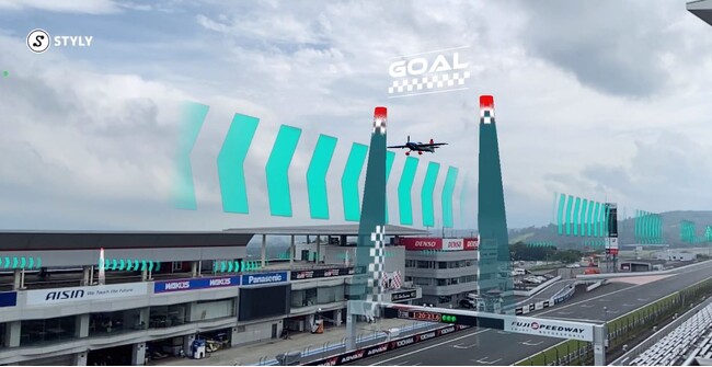 デジタルパイロン体験イメージ ◎「AIR RACE X」　 ※イメージ写真（実際とは異なる場合がございます）