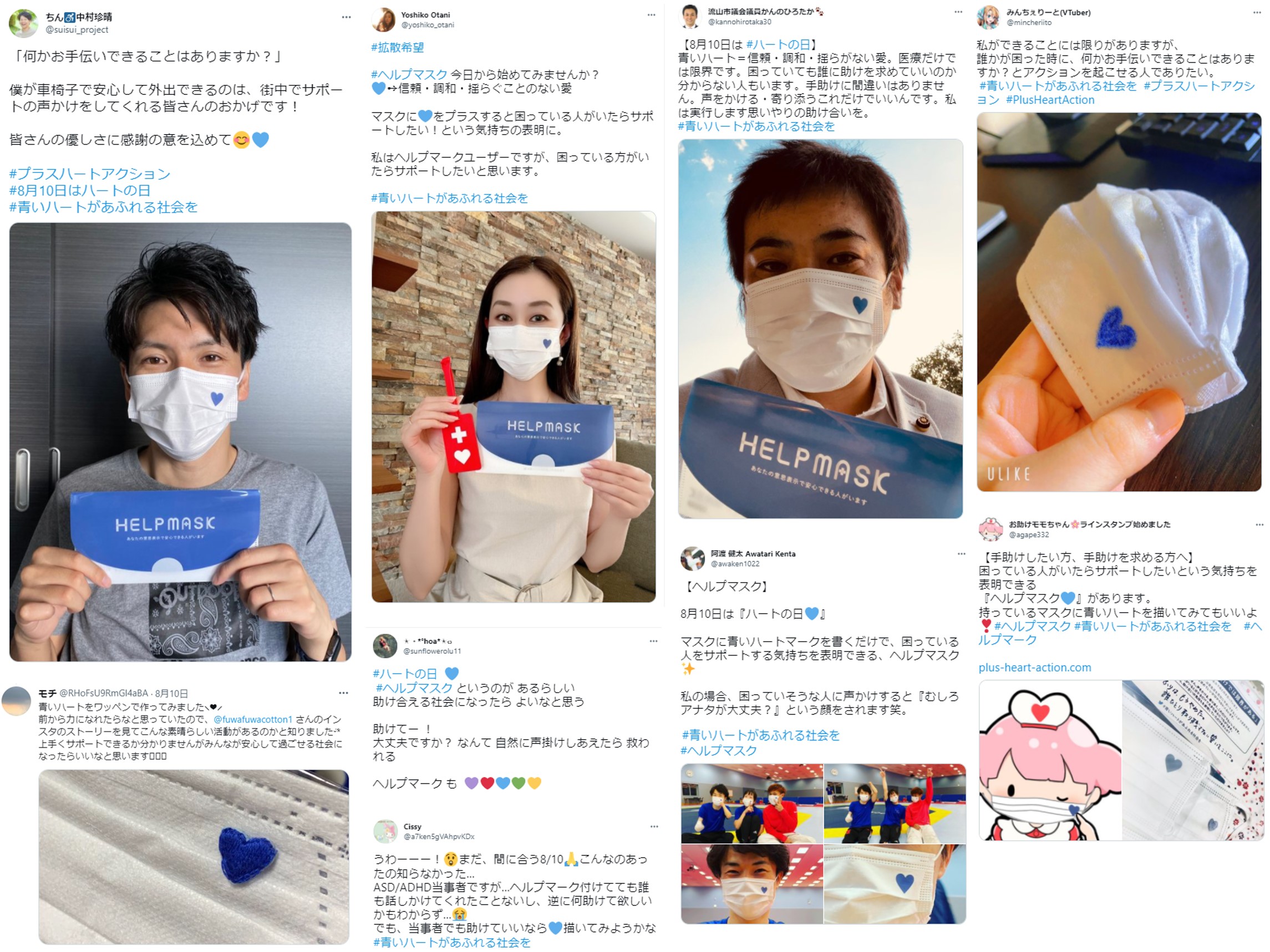 Plus Heart Action に賛同の声が続々 青いハートがあふれる社会を 3日間で460件以上の投稿 医療法人伯鳳会のプレスリリース