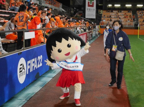 清水エスパルスホームゲームでちびまる子ちゃんが海ごみ削減啓発ショーを開催しました 海と日本プロジェクト広報事務局のプレスリリース