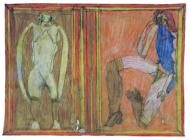 ヨーゼフ・ホーファー《無題》 鉛筆、色鉛筆、紙 44×60cm   2012年