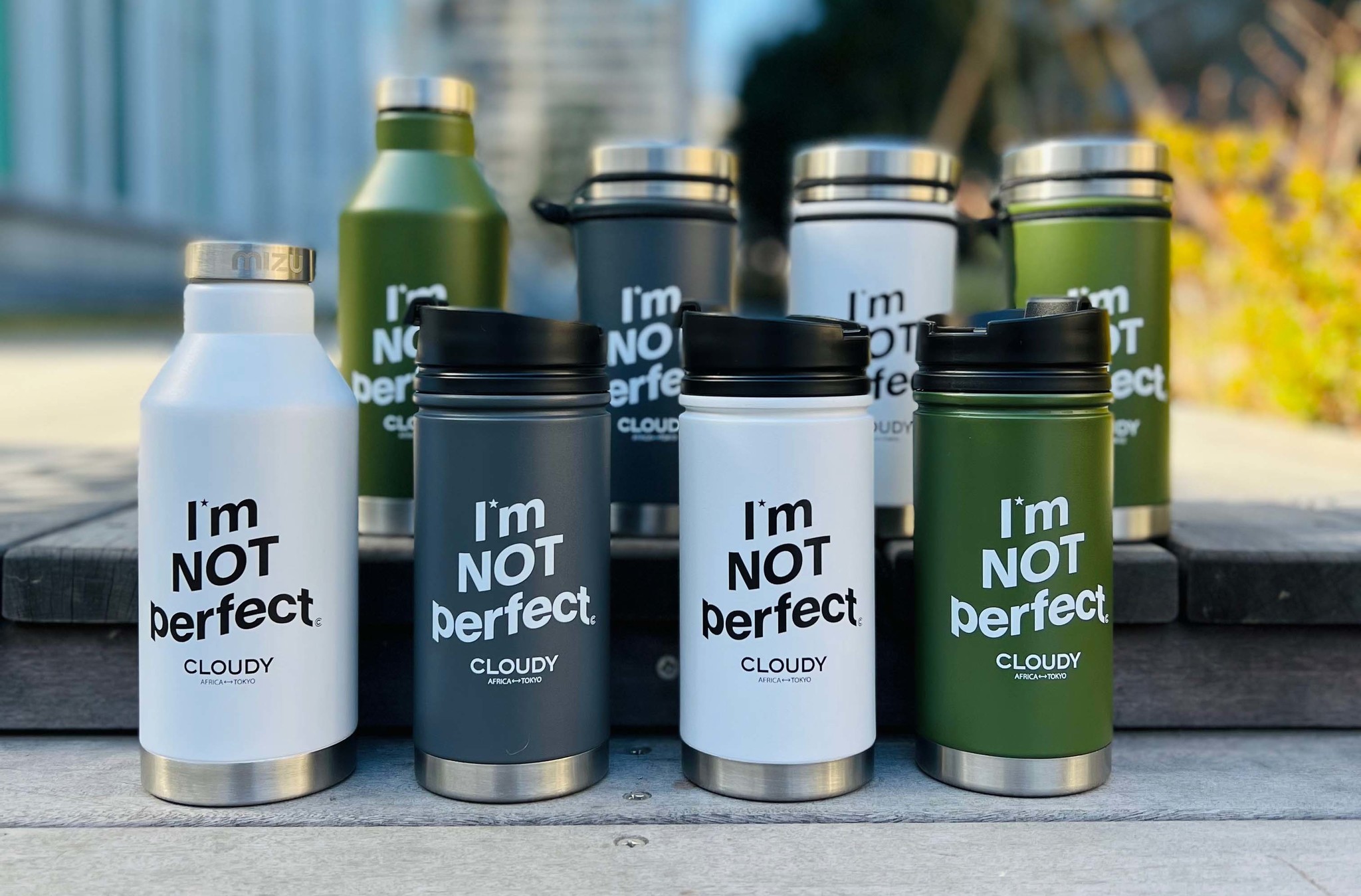 CLOUDYとMizuのコラボレーションボトル” I’m NOT perfect” Bottleが販売開始！｜NPO CLOUDYのプレスリリース