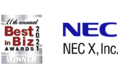 シリコンバレーで新事業創出を推進する NEC X社が、北米のビジネスアワード「Best in Biz Award」で2年連続「Silver Award」を受賞