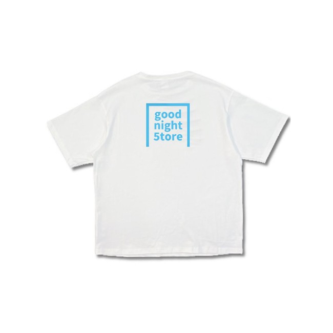 GN043 t-shirt logo-neon blue-mens