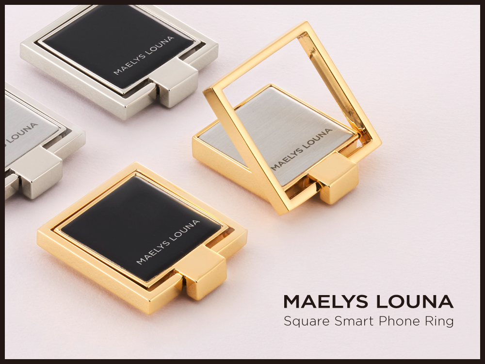 Iphoneの落下防止に Maelys Louna マエリスルーナ 新作スマホリング Square Smart Phone Ring が発売開始 Cccフロンティア株式会社のプレスリリース