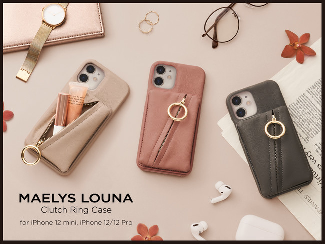 Apple最新端末iphone12 12 Pro 12 Mini対応 Maelys Lounaからオシャレで便利なiphoneケース Clutch Ring Case が新登場 Cccフロンティア株式会社のプレスリリース