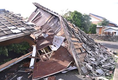 五島市では7月から続く豪雨災害により、建物の全半壊の被害が発生しています